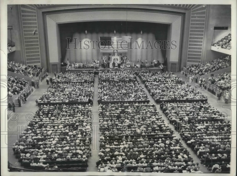 1940 Press Photo View Opening of Townsend Clubs National Convention in St. Louis- Historic Images