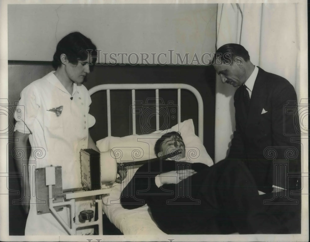 1931 Press Photo Varner Corry Murders Policeman, Dr. Barry F. Hoffman, Chicago