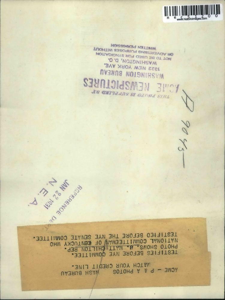 1931 Press Photo K.Y. Rep. National Committeeman, J. Chilton, testify