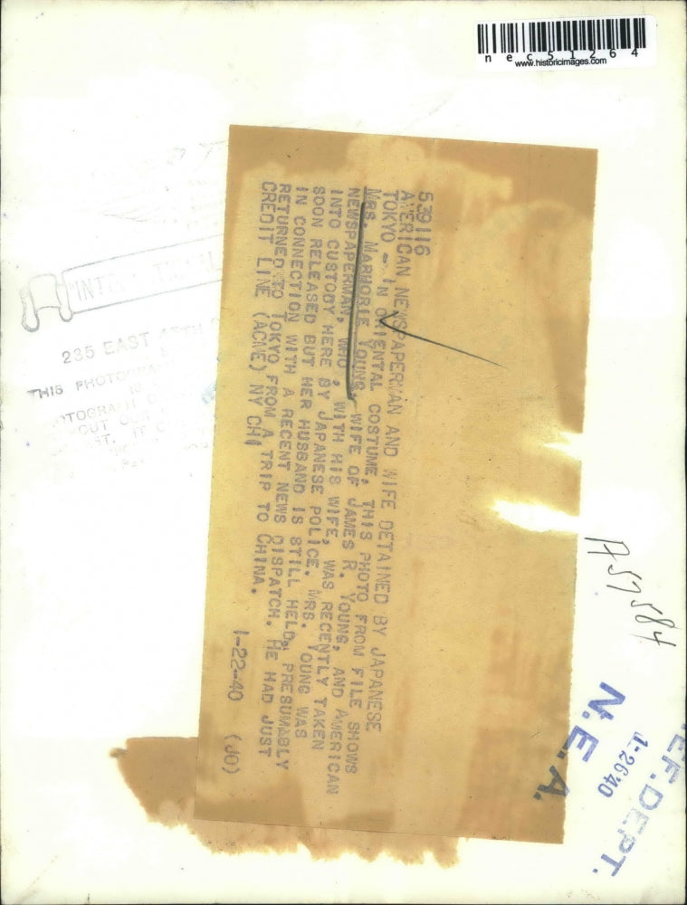 1940 Press Photo Mrs. Marmorie Young.