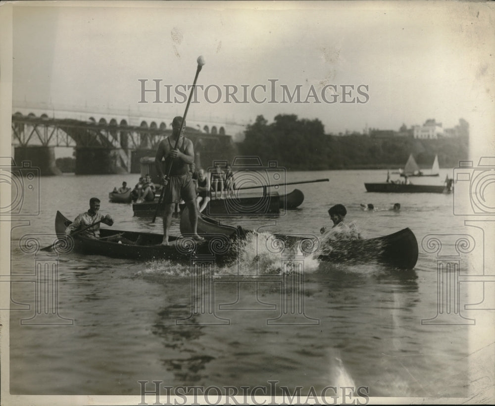 1930 Press Photo Washington's Circus Water Regatta on Potomac - nec51496