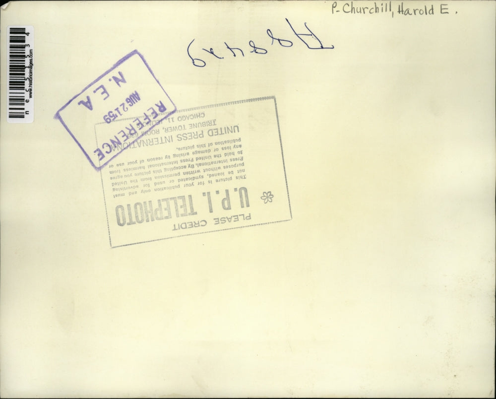 1959 Press Photo Harold E. Churchill announced a convertible compact Lark.