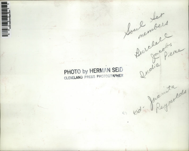 Load image into Gallery viewer, Press Photo Soul Set Members Burchell Jacobs India Pierce Juanita Reynolds

