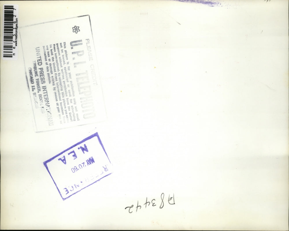 1960 Press Photo Geneva Switzerland U.S. Delegation Frederick M. Eaton disarment