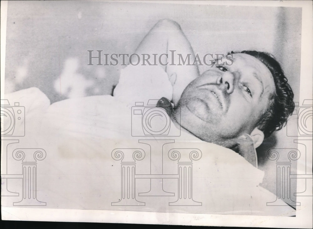 1952 Press Photo Julian  Ervin Shot Four TImes - Historic Images