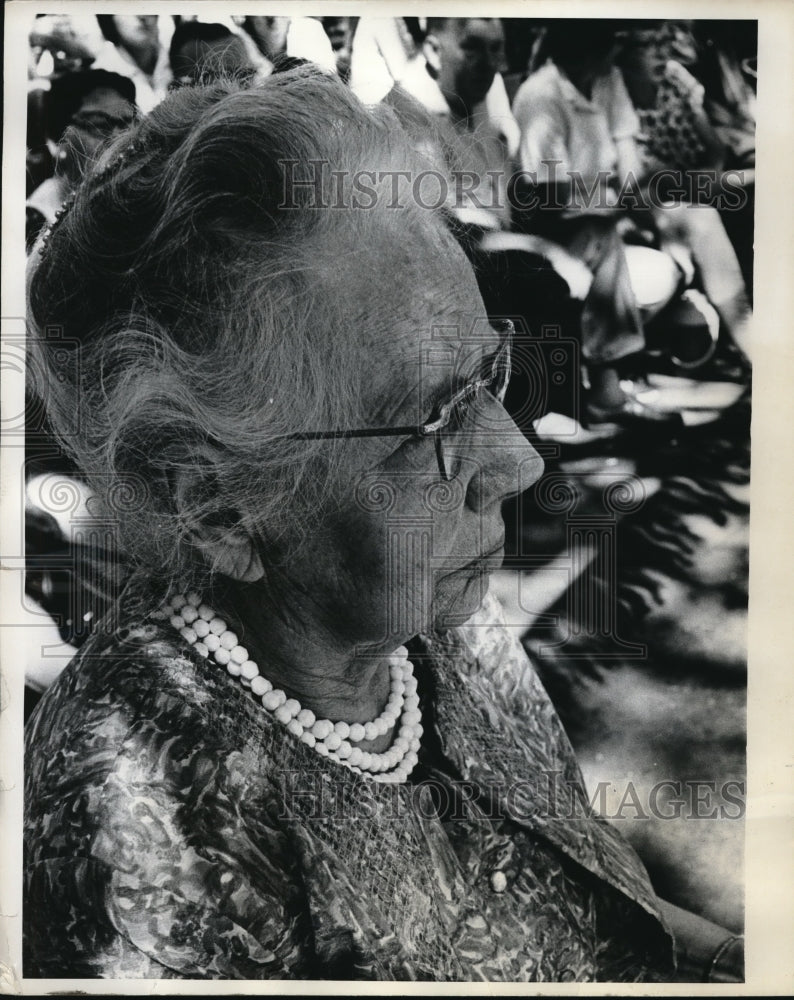 1968 Press Photo Creta Filley Pow Wow Indian Dance Artist At Nebraska University