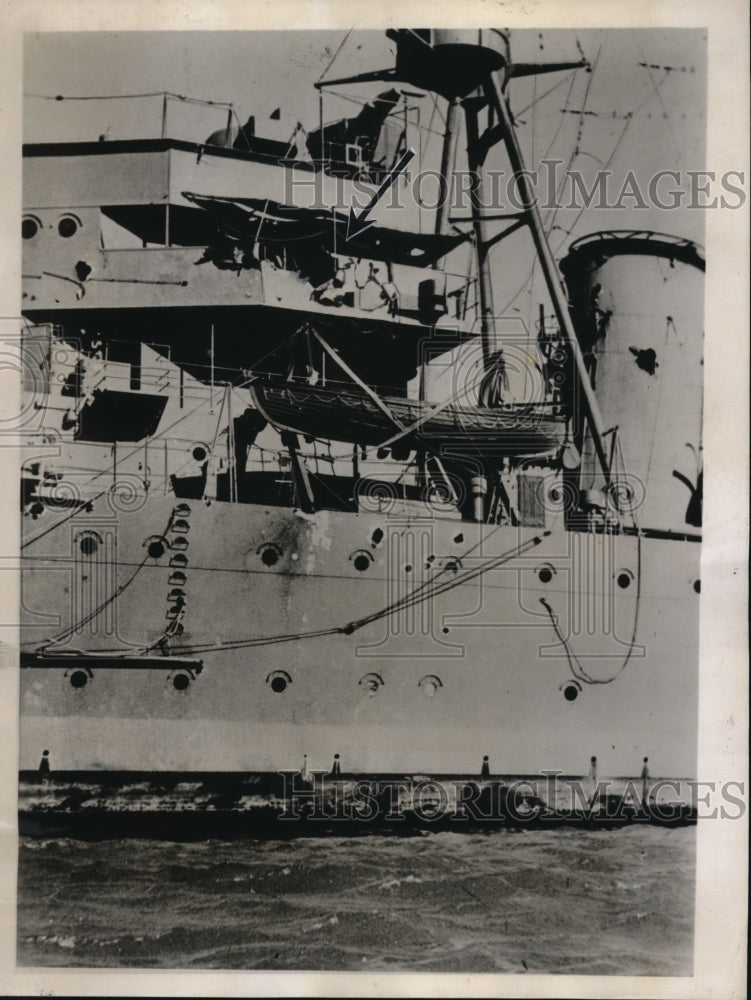 1936 Press Photo Portugese Battleship Alfonso De Alburquerque