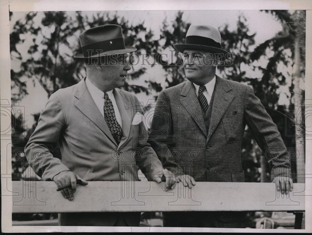 1937 Press Photo New Australian starting gate at Hialeah Park Race Track