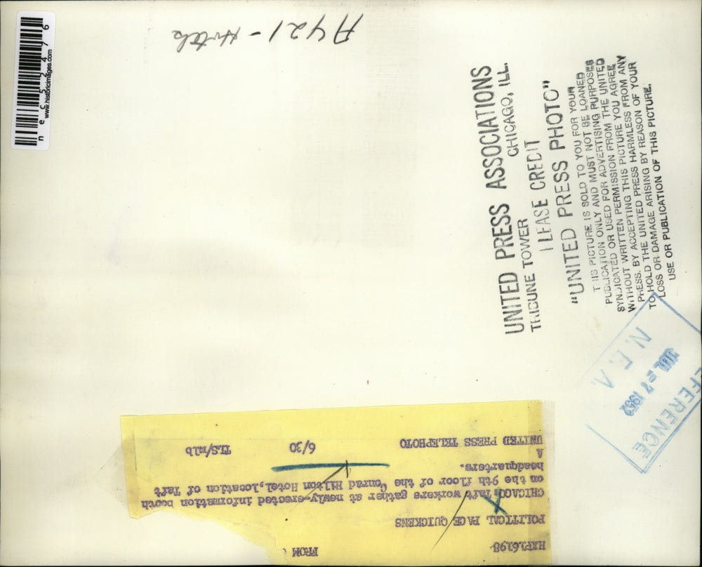 1952 Press Photo Political Pace quickens