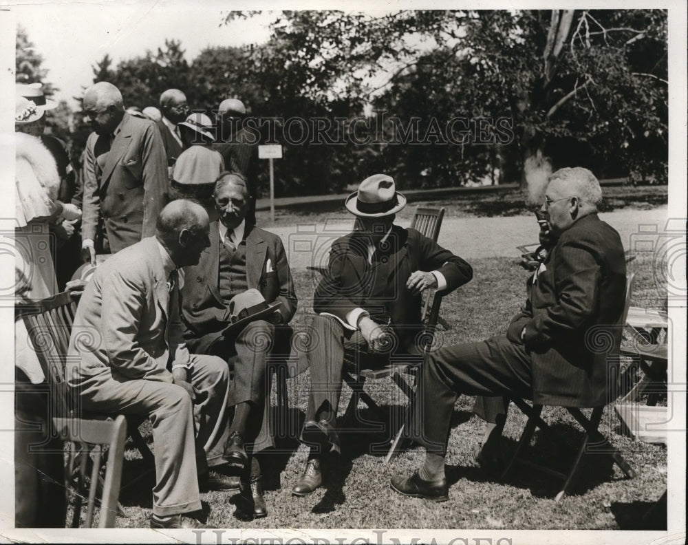 1933 Press Photo Morris Aboretum dedicated at the Univ. of Pennsylvania.