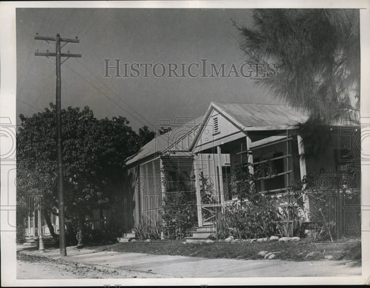 1937 Press Photo Cottage owned by cigar makers.
