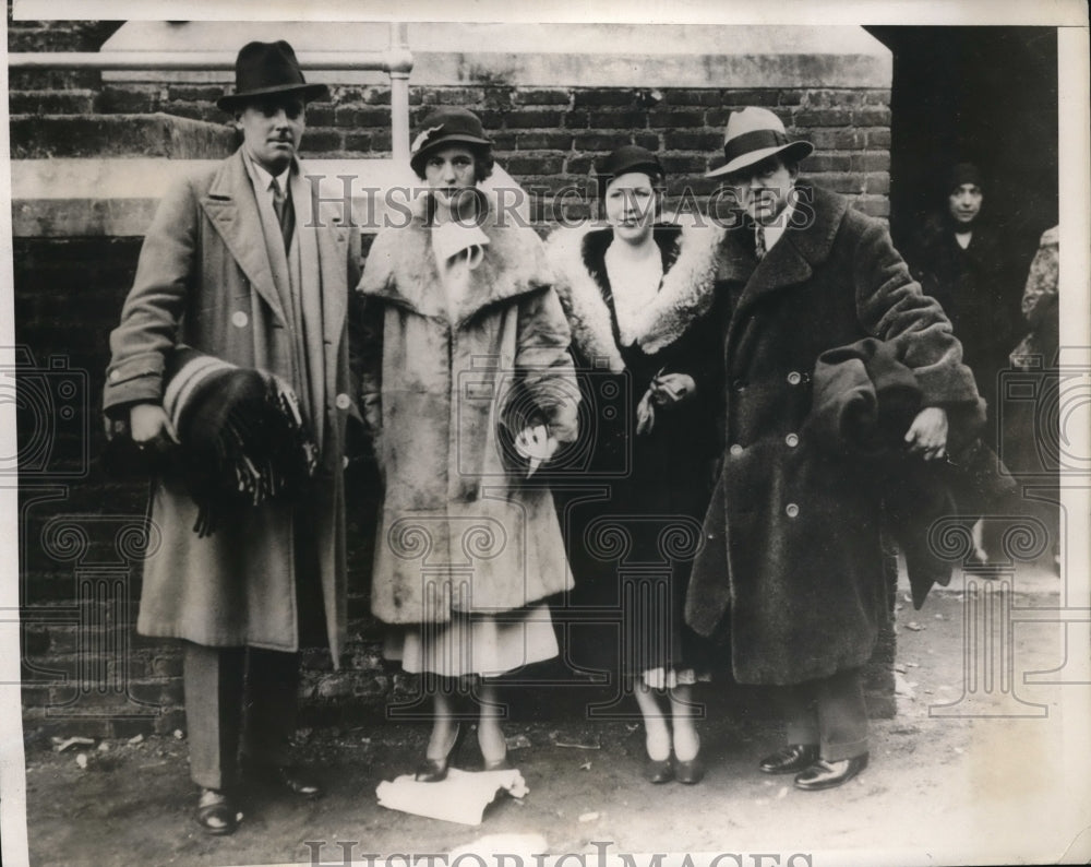 1932 Press Photo NYC Socialites Burr And Shephard Attend Army-Navy Football Game- Historic Images