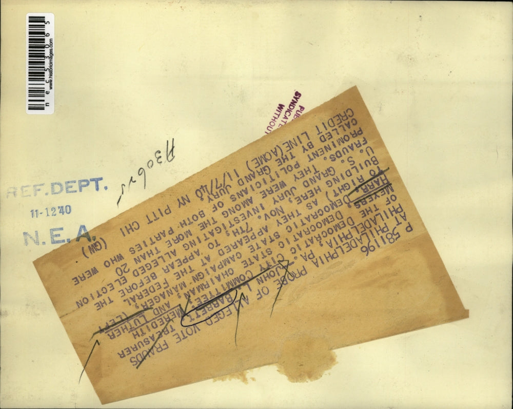 1940 Press Photo John L. Barrett, Meredith Meyers and Luther Harr.