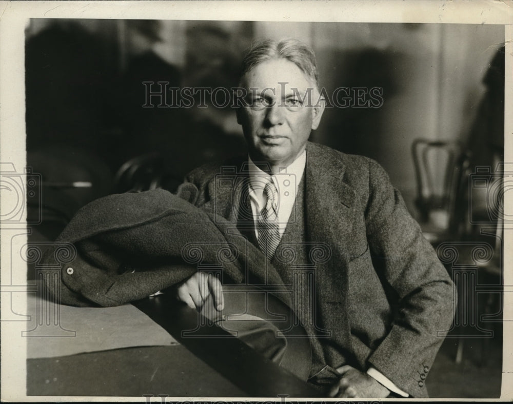 1930 Press Photo Beeman G. Dawes to testify before Senate Dome Investigation.