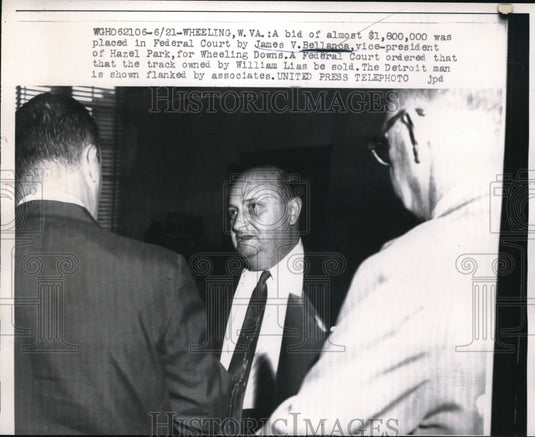 1957 Press Photo Horse track to be sold
