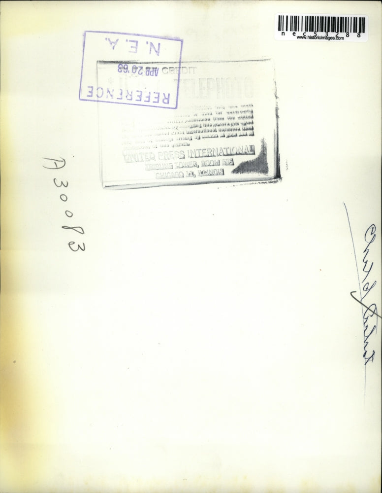 1968 Press Photo Blue ribbon winner at art exhibit baby Theresa Bates