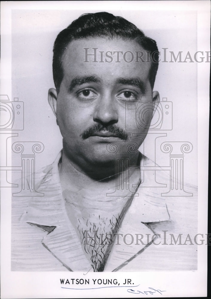 1962 Press Photo FBI&#39;s top ten most wanted fugitives Watson Young, Jr.