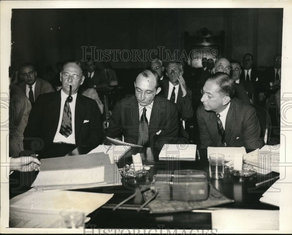 1934 Press Photo Senate Munitions probe, Irene, Lamont DuPont, NR Bates- Historic Images