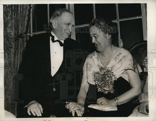 1939 Press Photo Wahington D.C. Mr & ,Mrs Daniel Roper sends to Canada US