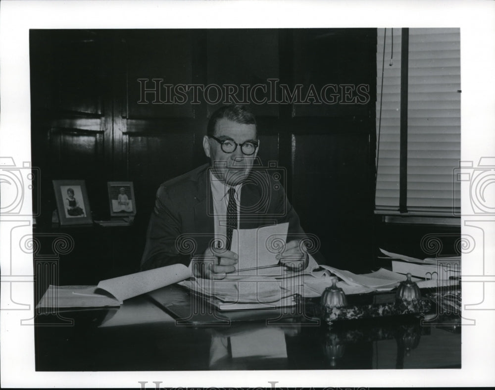 1963 Press Photo Jervis Langson Jr. pres of B& E Ohio RR