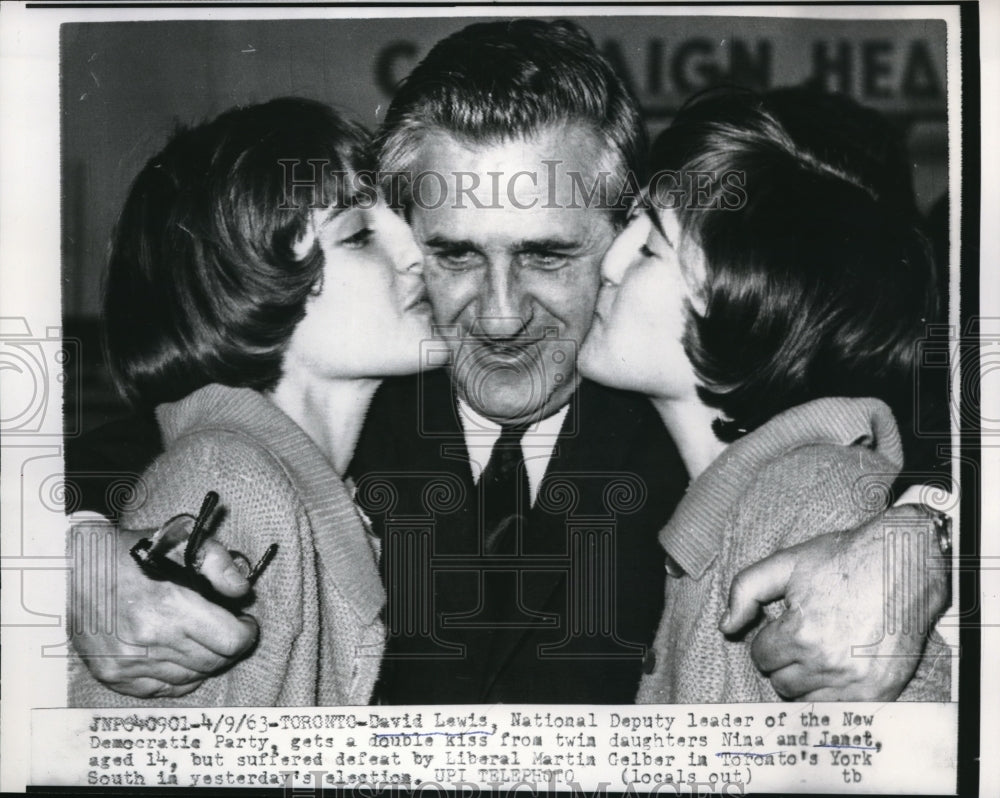 1963 Press Photo Toronto, Canada David Lewis, Natl Dep leader of Democratic Pty- Historic Images