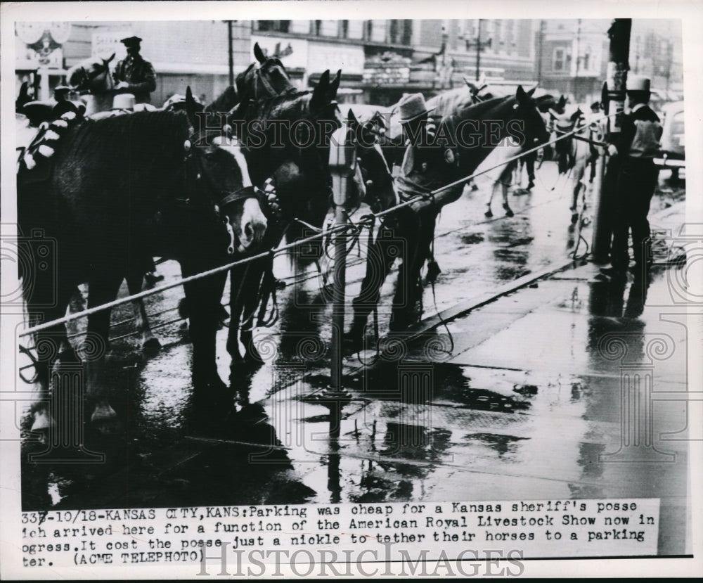1949 Press Photo American Royal Livestock Show in Kansas City, Kansas