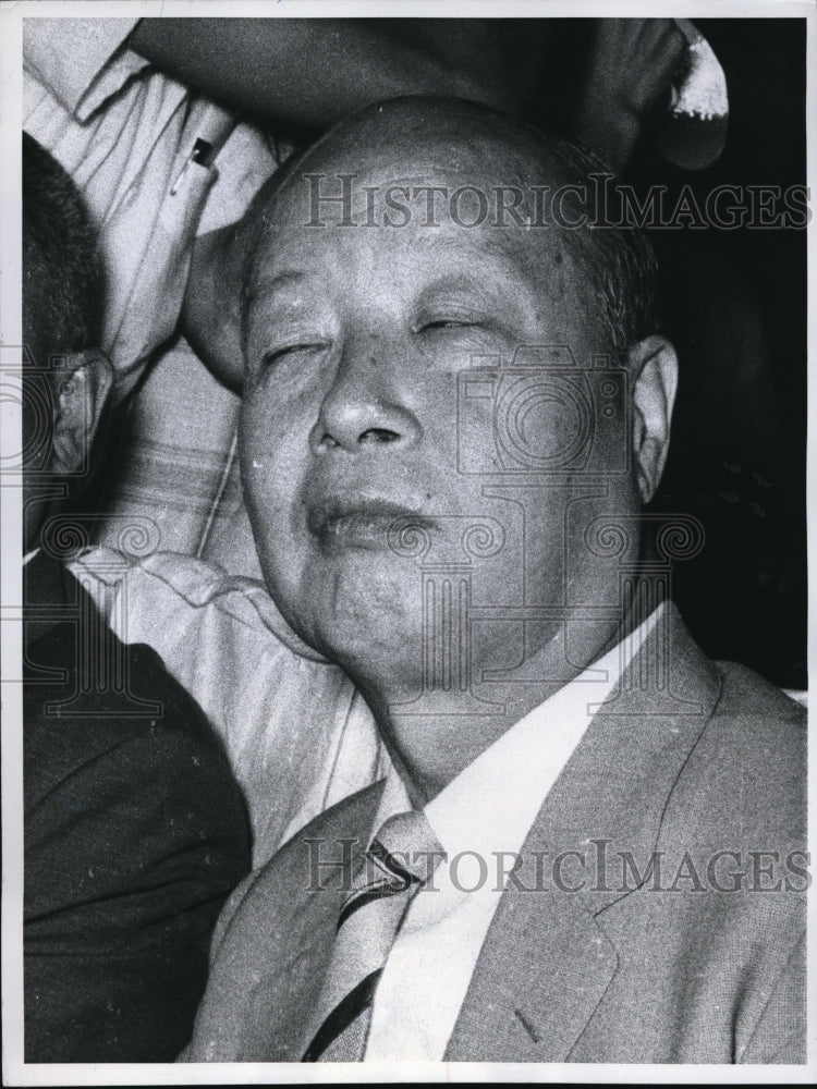 1960 Press Photo Kim Do Yun disappointed afer his nomination by the assembly.- Historic Images