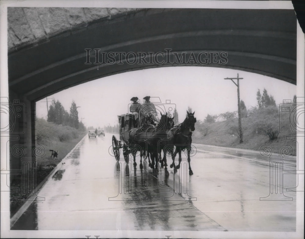 1939 Press Photo Washington Inaugural Journey Re-Enactment