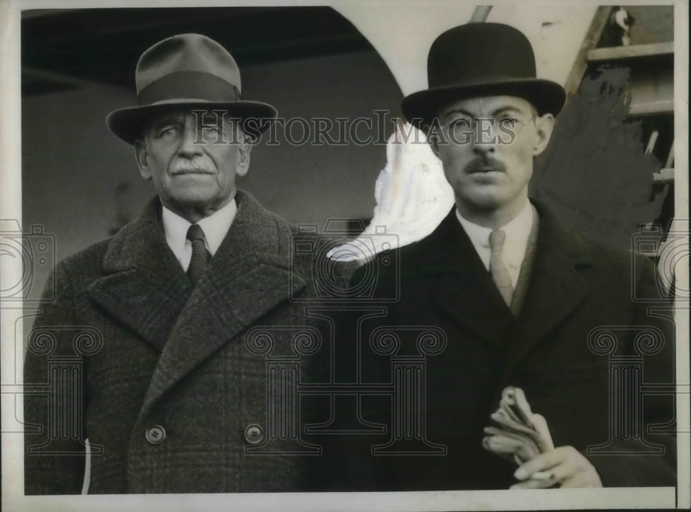 1933 Press Photo League of the Nation delegates arrive in New York- Historic Images