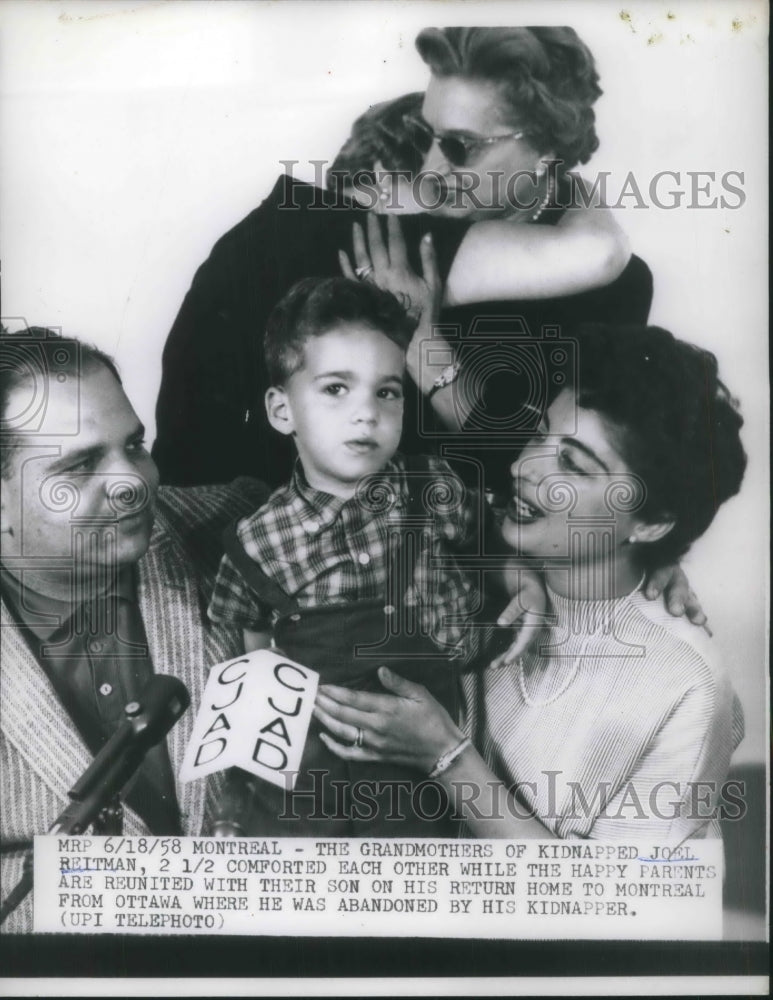 1958 Press Photo The Grandmothers Of Kidnapped Joel Reitman - Historic Images