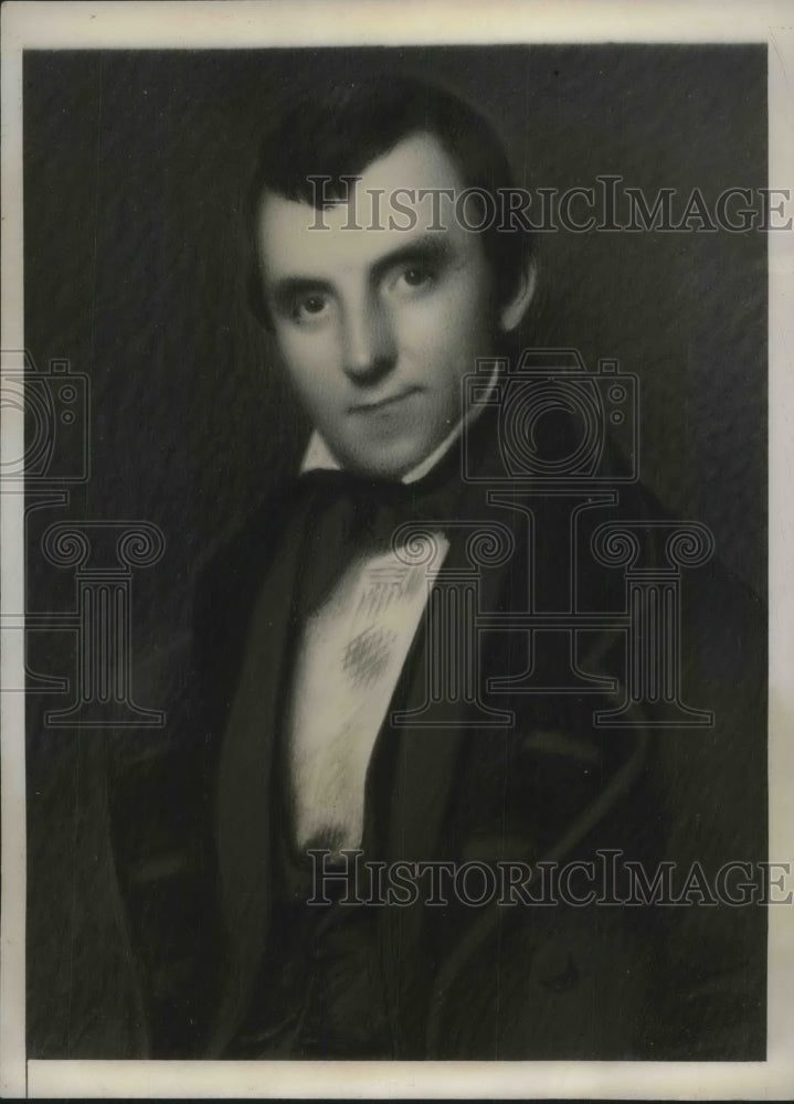 1931 Press Photo of 1842 Photo of John D. Wendel of New York, Ella Wendel's Will