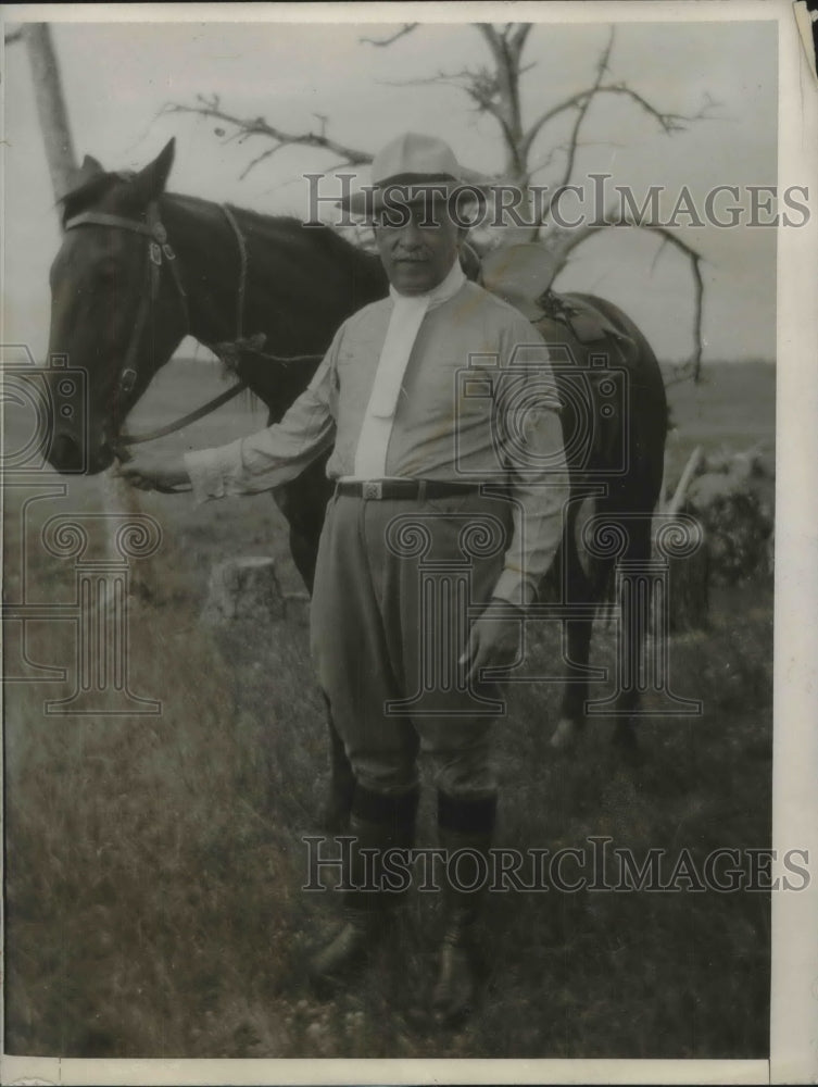1927 Press Photo Foreign Minister Espinoza on Puerto Cabezas Battlefield