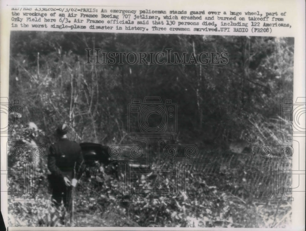 1962 Press Photo Air France Boeing 707 Jetliner Crash