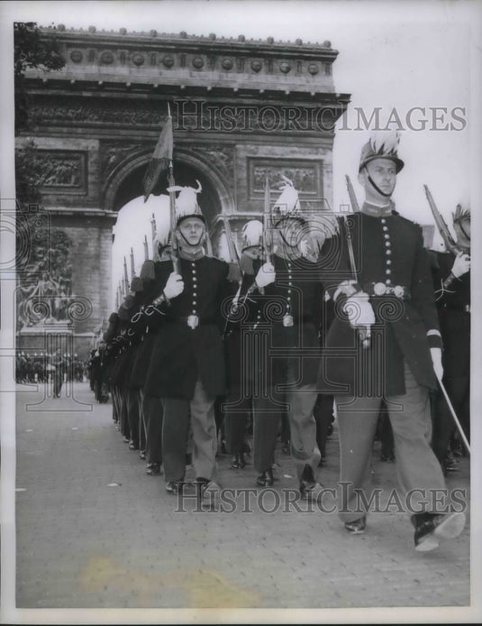 1958 Press Photo Cadet Corps of Saint Cyr - France's West Point- Historic Images
