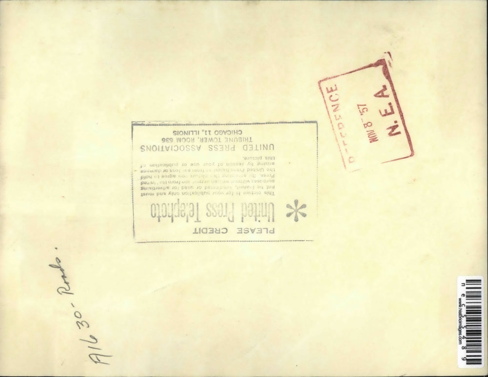 1957 Press Photo Highway US 24 blanketed in fog, after heavy storm