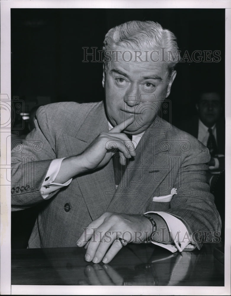 1951 Press Photo B.E. Olson used his influence in a criminal way as alcohol tax