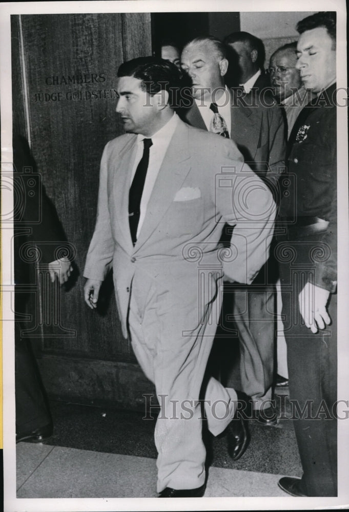 Load image into Gallery viewer, 1951 Press Photo bookie Harry Gross, witness in NY police bribery trial
