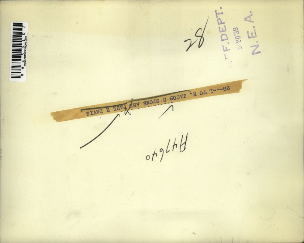 1938 Press Photo Jacob Stowe and Paul Davis - nec56102