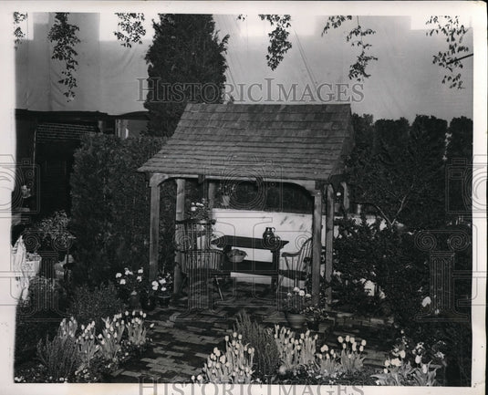1940 Press Photo Norristown Garden Club Exhibit
