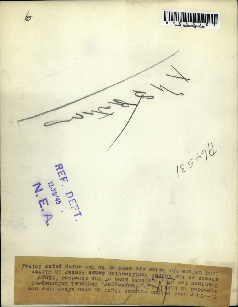 1945 Press Photo Regional Enforcement Examiner for OPA A.D. Ruegsegger