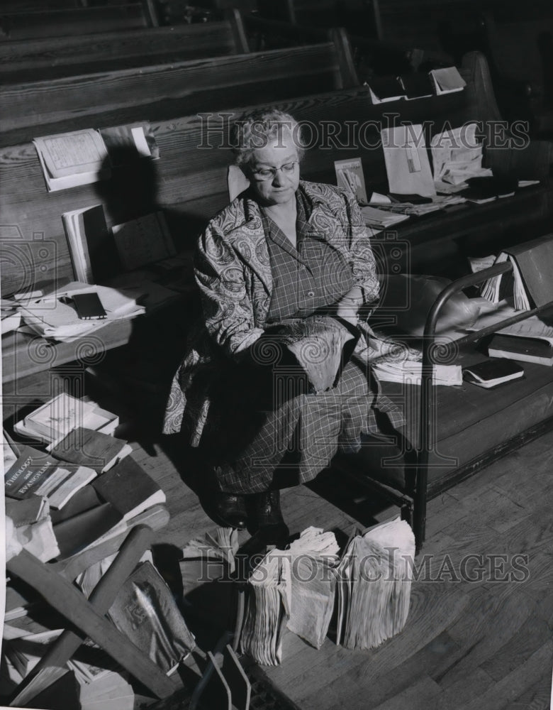 1954 Press Photo Alice Sutton, Michigan Avenue Methodist Church Pastor, Kansas