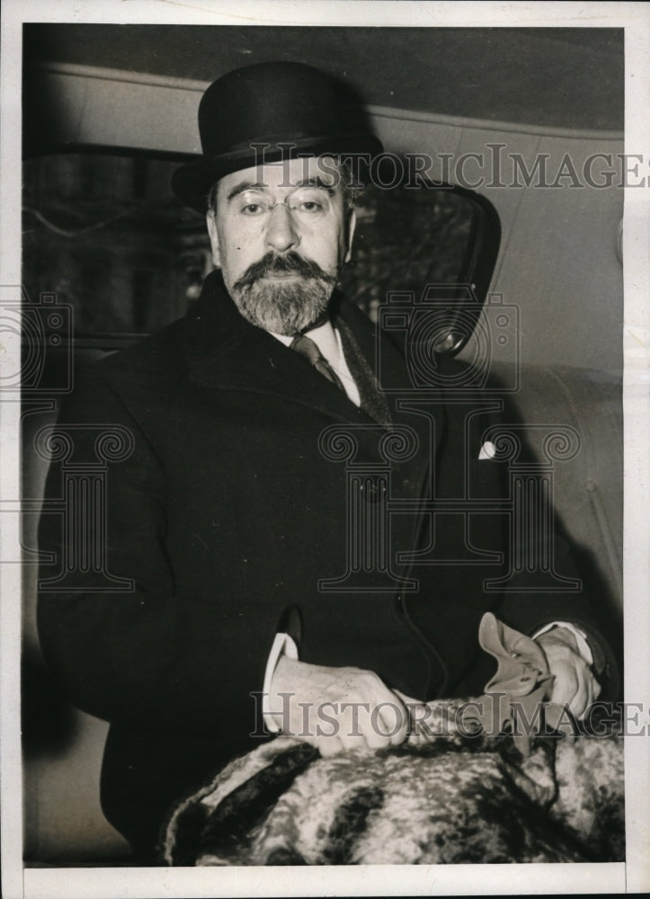 1938 Press Photo Senor Don Fernando Del Rios Calls at White House