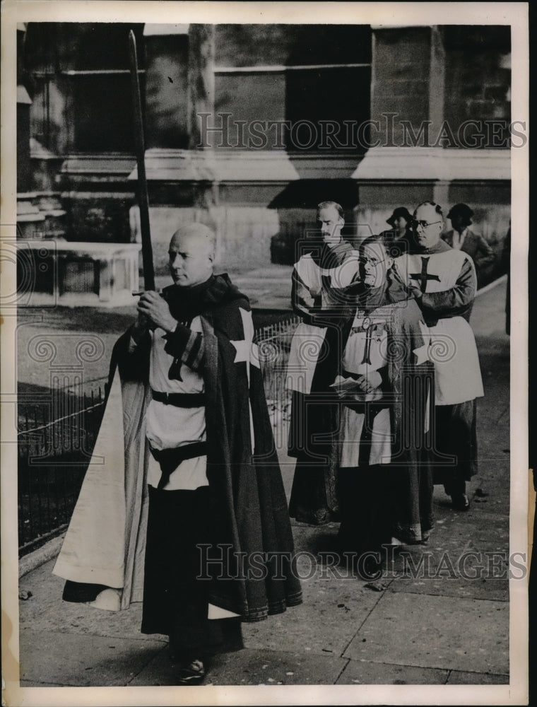 1936 Press Photo Order Of Crusaders- Historic Images