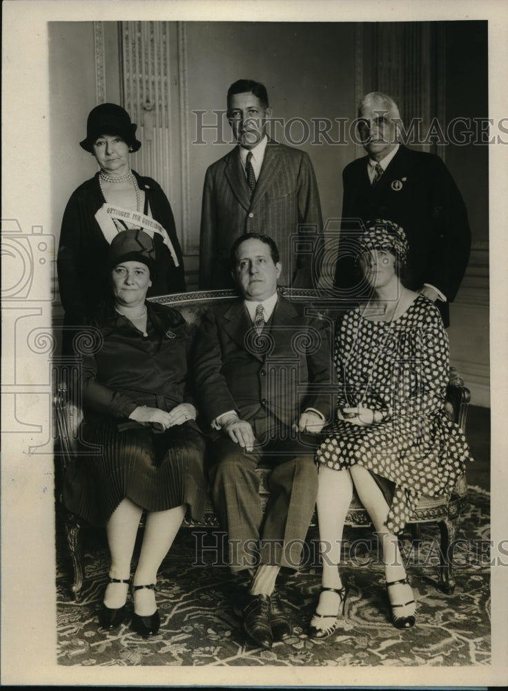 1928 Press Photo Attorney General Albert Ottinger & Candidate for Governor