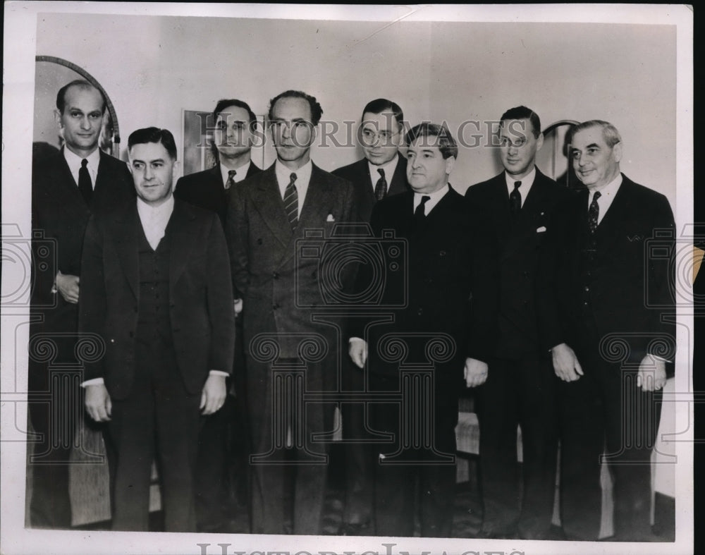 1938 Press Photo Detroit Michigan Strike Utility Worker's Organization