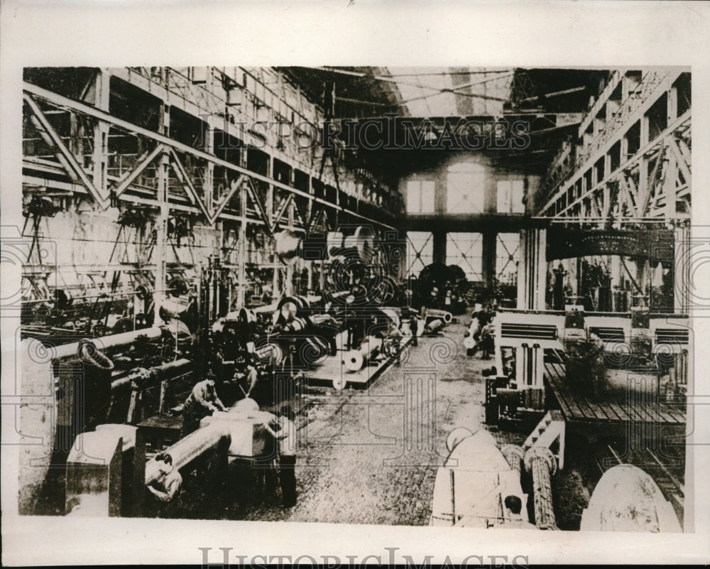 1940 Press Photo Krupp Armament Works Damaged by Air Raids, Essen, Germany