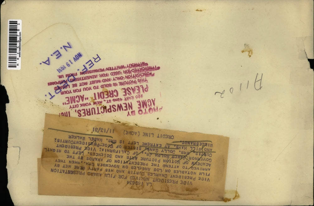 1931 Press Photo VP Charles Curtis & Film Notables Film Awards Presentation