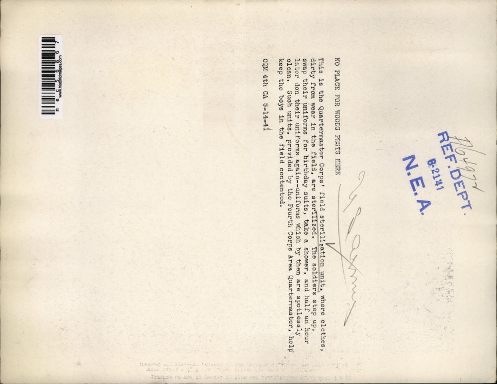 1941 Press Photo The Quartermaster Corps field sterilization unit - nec56867