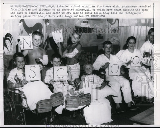 1960 Press Photo Cleveland Ohio School Students On Vacation