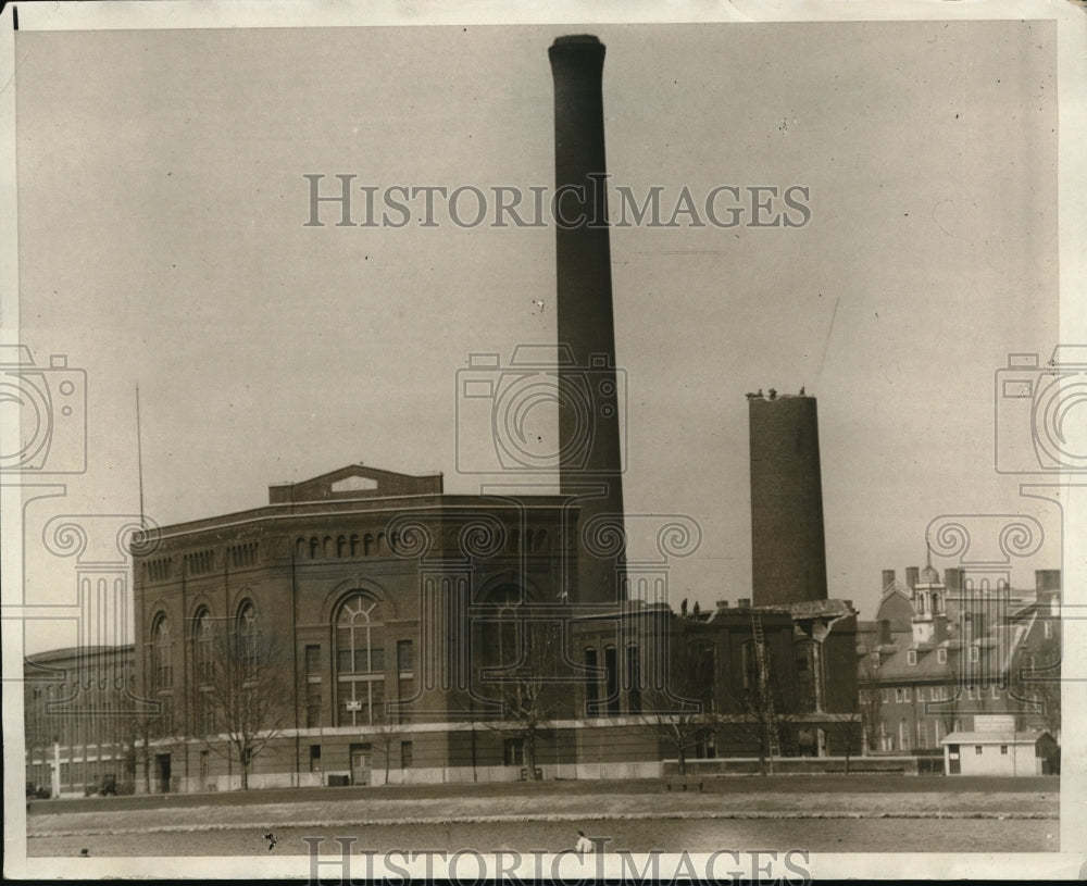 1930 Press Photo Harvard University New Dorms Being Constructed